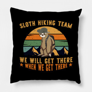 SLOTH HIKING TEAM Pillow