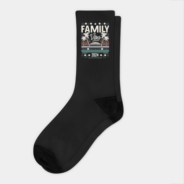 Family Vibes 2024 Socks by MakerMind8.2