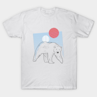 Vintage Christmas Polar Bear T-Shirt