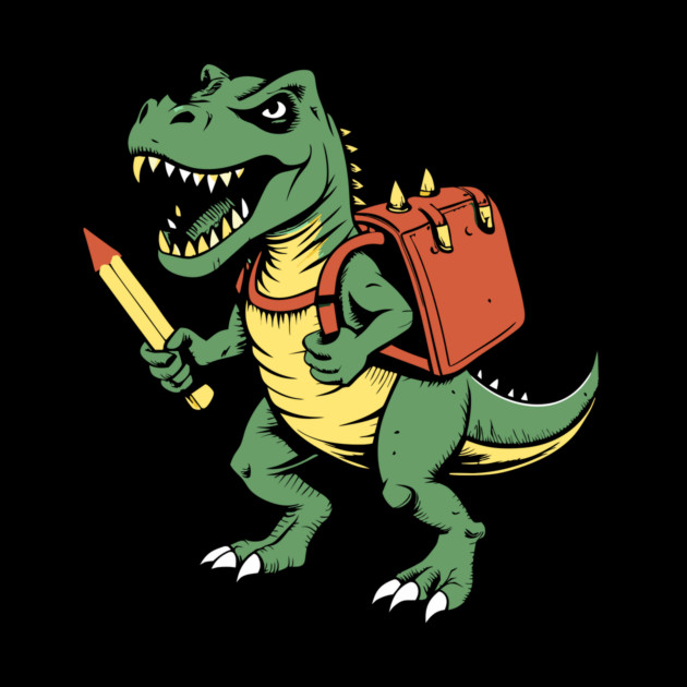 Back To School Roaring T Rex by The WYLD Tribe
