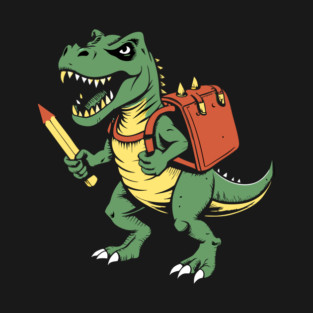 Back To School Roaring T Rex T-Shirt
