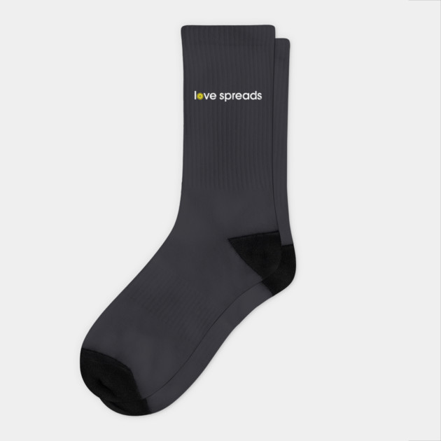 The Stone Roses Love Spreads Indie Manchester Integrated Lemon Socks by Butter Creative