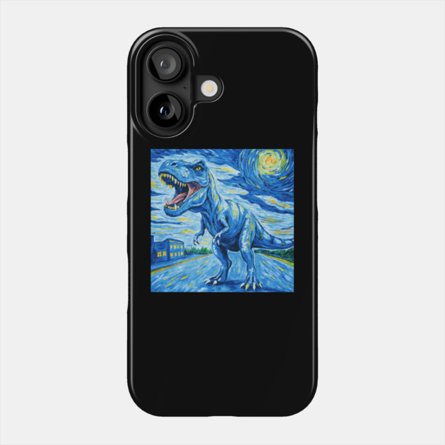 Starry Night T Rex Phone Case by The WYLD Tribe