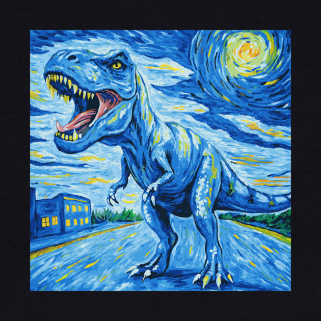 Starry Night T Rex by The WYLD Tribe