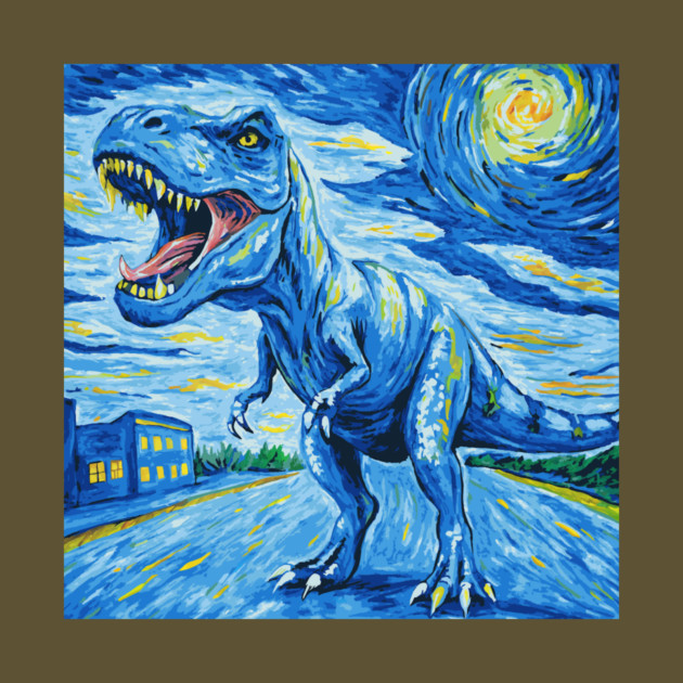 Starry Night T Rex by The WYLD Tribe