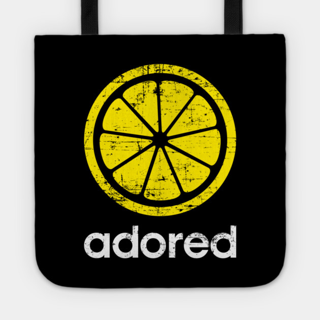 The Stone Roses Adored Indie Manchester Large Lemon Tote by Butter Creative