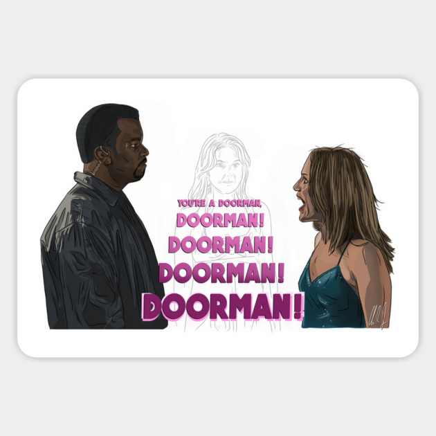 Knocked Up: Doorman Magnet by 51Deesigns