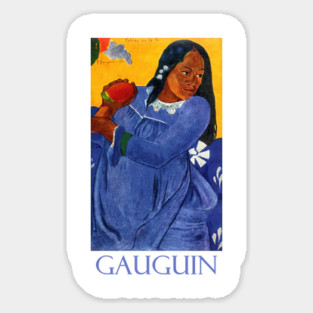 Woman with a Mango by Paul Gauguin Sticker