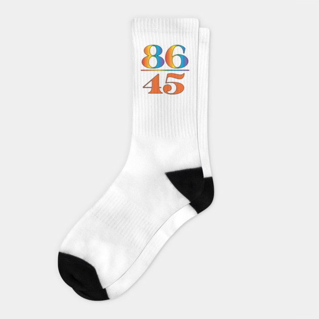 86 #45 Rainbow Love is Love Socks by DickinsonDesign