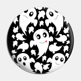 Halloween Ghosts Pin