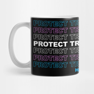 Protect Trans Kids LGBTQ Ally Trans Live Matter Pride Flag Mug