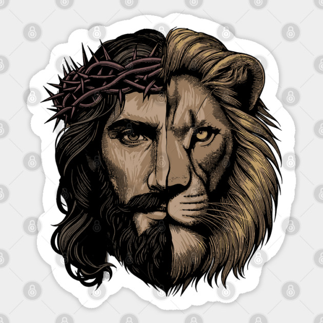 Jesus Lion Of Judah Sticker by GoshWow®
