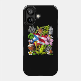 Puerto Rico Boricua Pride Phone Case