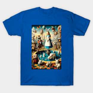 Alice at the Mad Hatter's Pool Party T-Shirt
