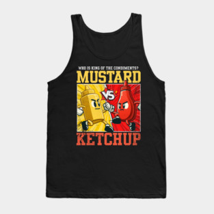 Mustard vs Ketchup Anime Fight Tank Top