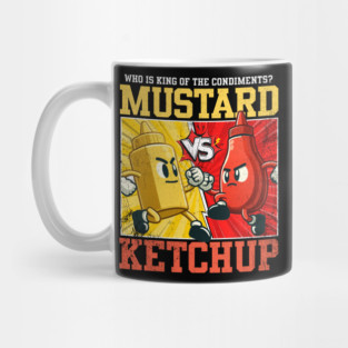 Mustard vs Ketchup Anime Fight Mug