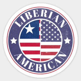 Proud Liberian-American Badge - Liberia Flag Magnet