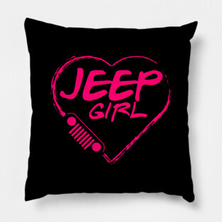 Jeep girl Pillow