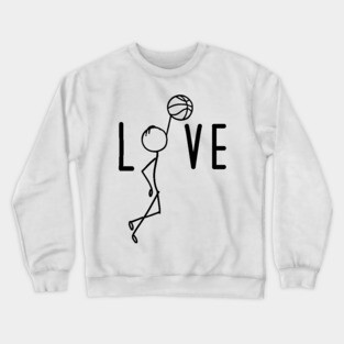 Cute Basketball Player Gift Basketball Lover Basketball Team Crewneck Sweatshirt