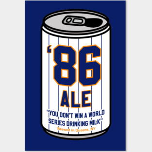 Mets '86 Ale Beer Can Posters and Art