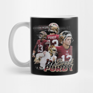 Brock Purdy Vintage Collage Mug