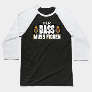 Techno der Bass muss ficken Baseball T-Shirt