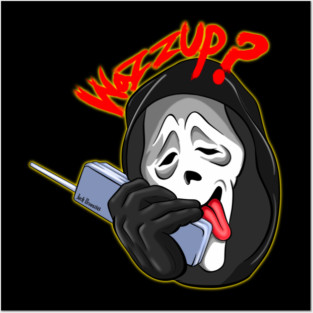 Ghostface wazzup Posters and Art