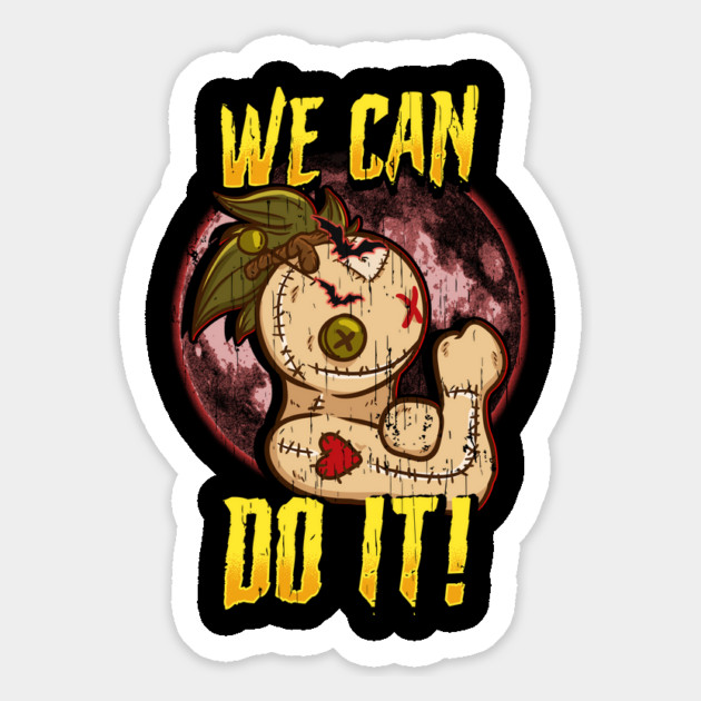 Voodoo Doll We can do it Halloween Funny Trick or Treat Magnet by creative
