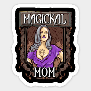 Magical Mom Funny Occult Vintage Halloween Sticker