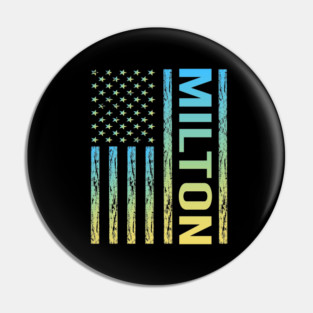 Blue Yellow Flag - Milton Pin