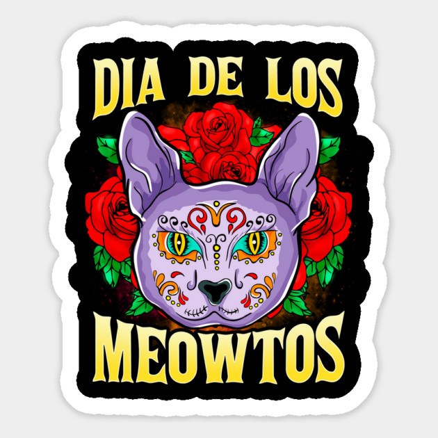 Dia de los Meowtos Funny Halloween Cat Trick or Treat Magnet by creative