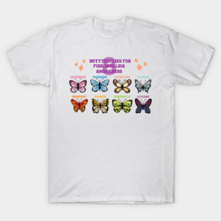 Fibromyalgia Butterflies T-Shirt