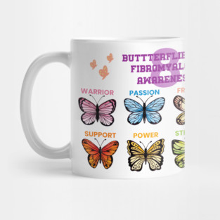 Fibromyalgia Butterflies Mug