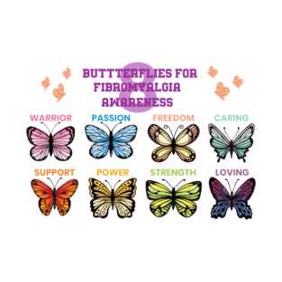 Fibromyalgia Butterflies T-Shirt
