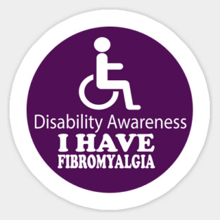 Fibromyalgia Disability Awareness Sticker