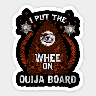 Funny Ouija Board Halloween Humorous Trick or Treat Gift Sticker