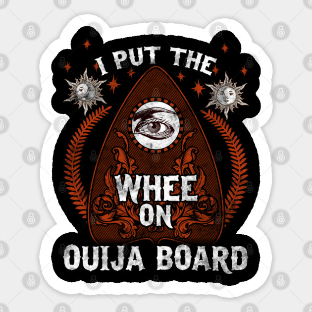 Funny Ouija Board Halloween Humorous Trick or Treat Gift Sticker by creative