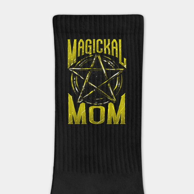 Magical Mom Pentagram Symbol Funny Occult Vintage Halloween by creative