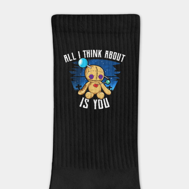 Funny Voodoo Doll All I think about is you Halloween Trick or Treat by creative