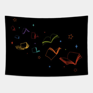 Libraries Are For Everyone, Read Banned Books, Stop Book Bans, Support Public Libraries, Progressive Teacher, LGBTQIA Books back Tapestry