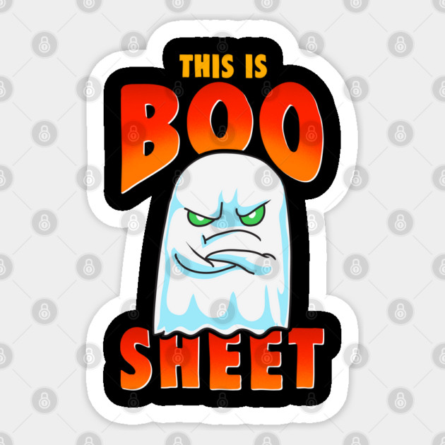 This is Boo Sheet Funny Halloween Ghost Sticker by creative