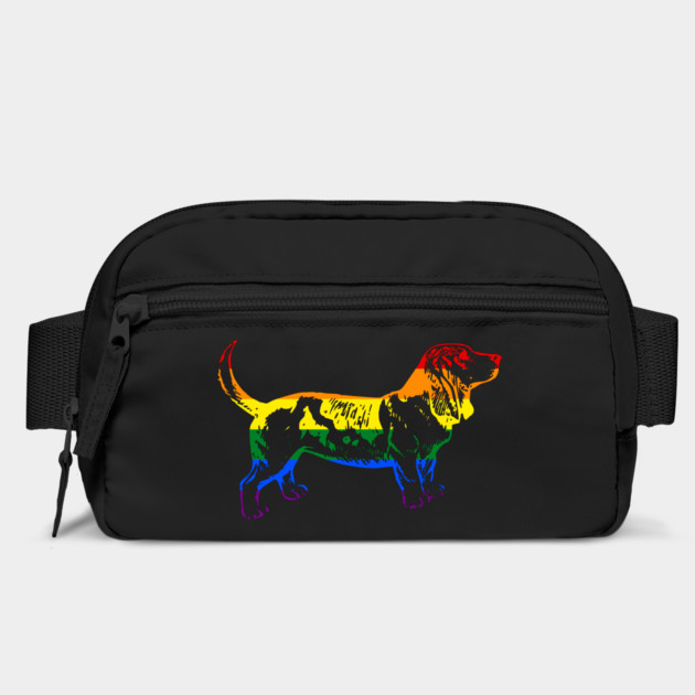 Rainbow Basset Hound Pride - Pride Month - LGBT Gifts - Pride Flag Basset Hound by Yesteeyear