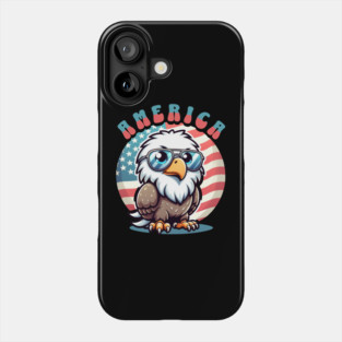 Retro American Bald Eagle Phone Case