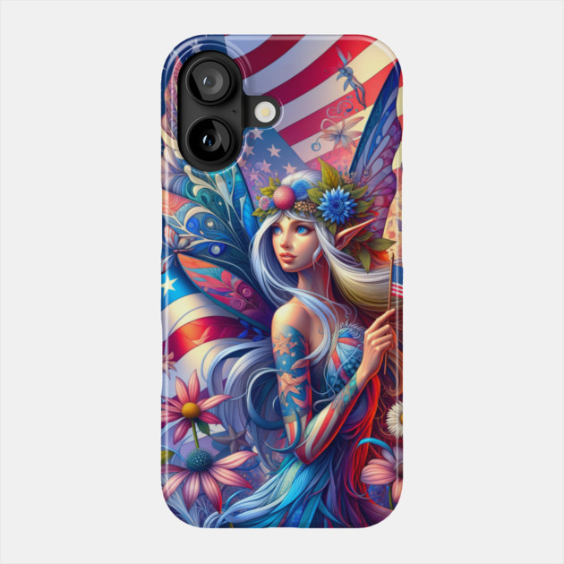 USA American Fairy Phone Case by HolidayBug