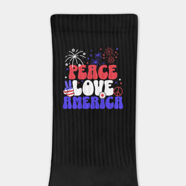 Retro Peace Love and America by HolidayBug