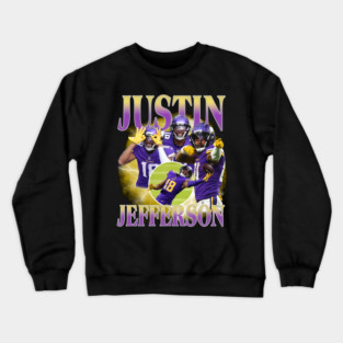 Justin Jefferson Vintage Collage Crewneck Sweatshirt