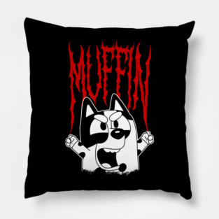 Bluey Muffin Metal Pillow