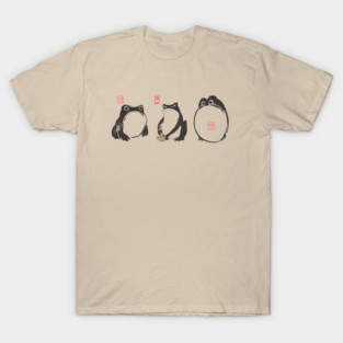 Matsumoto Hoji Woodblock Print Grumpy Frog series T-Shirt