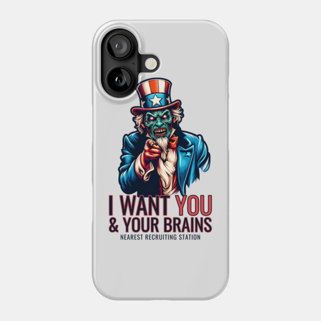 Zombie Uncle Sam Phone Case by HolidayBug