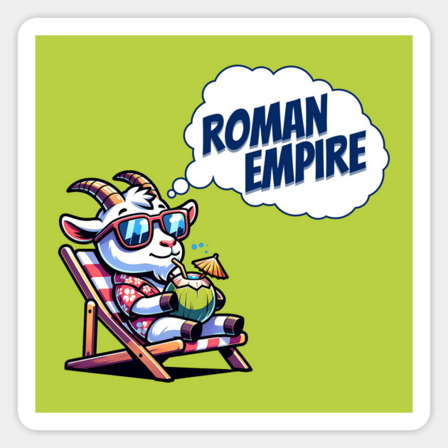 Funny Fathers Day Thinking About Roman Empire Funny Dad Magnet by Yesteeyear